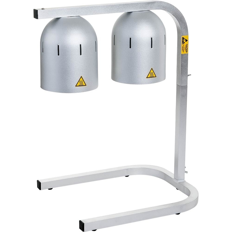 ZIAMOO Lampe Chauffante Alimentaire 250W - Réchauffeur Cuisine Portable Argent, Idéal Restaurant Et Buffet